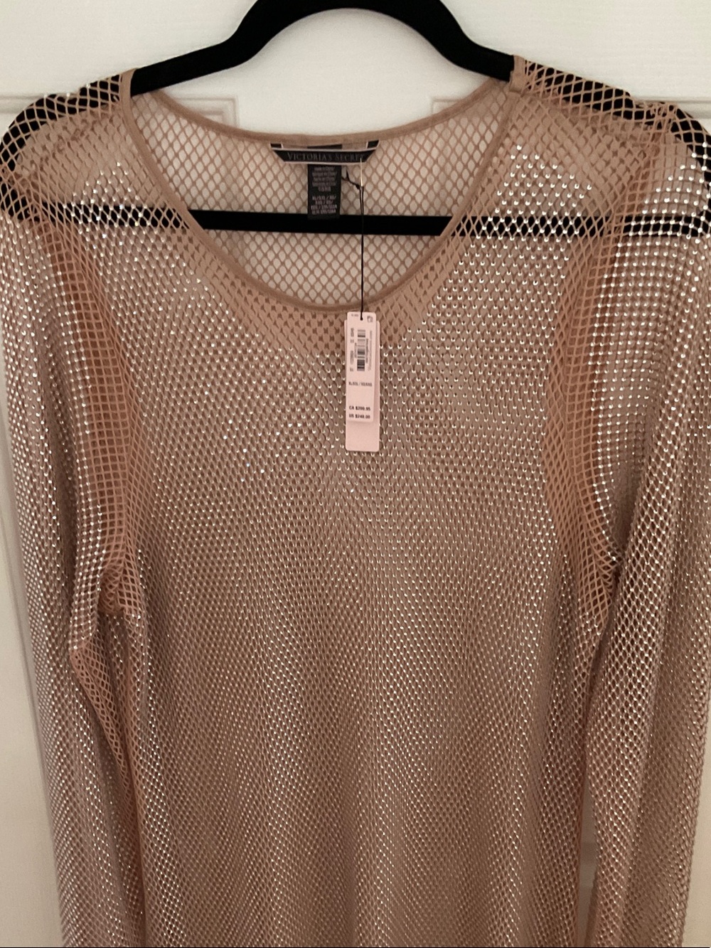 NWT LIMITED EDITION XL/XXL Victoria's Secret Mesh bling cover up (MSRP 248)